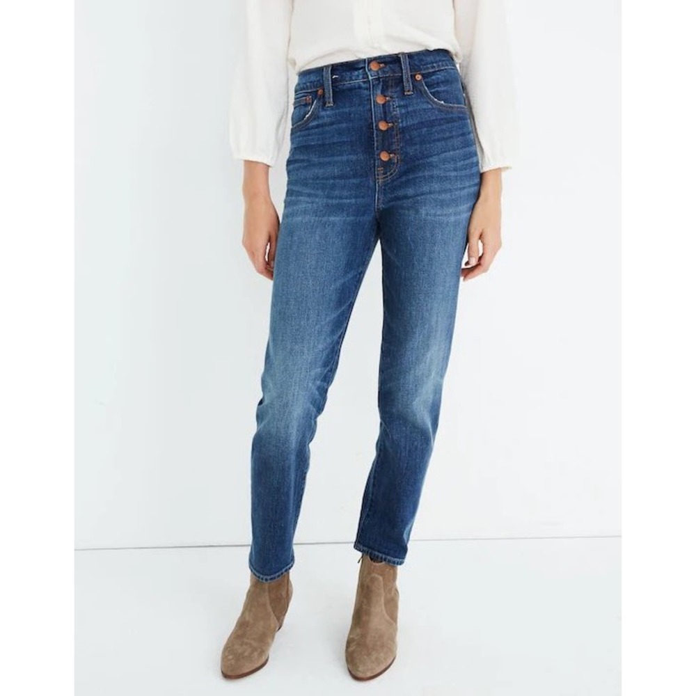 Madewell‎ The Perfect Vintage Jean in Barnsdale Wash: Button-Front Edition Sz 30